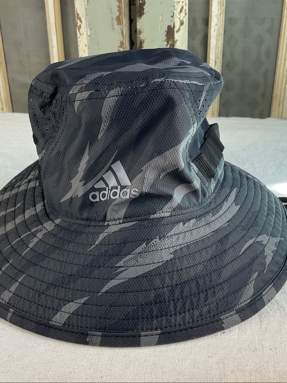 Adidas Aeroready Dark Gray Camo Boonie Hat